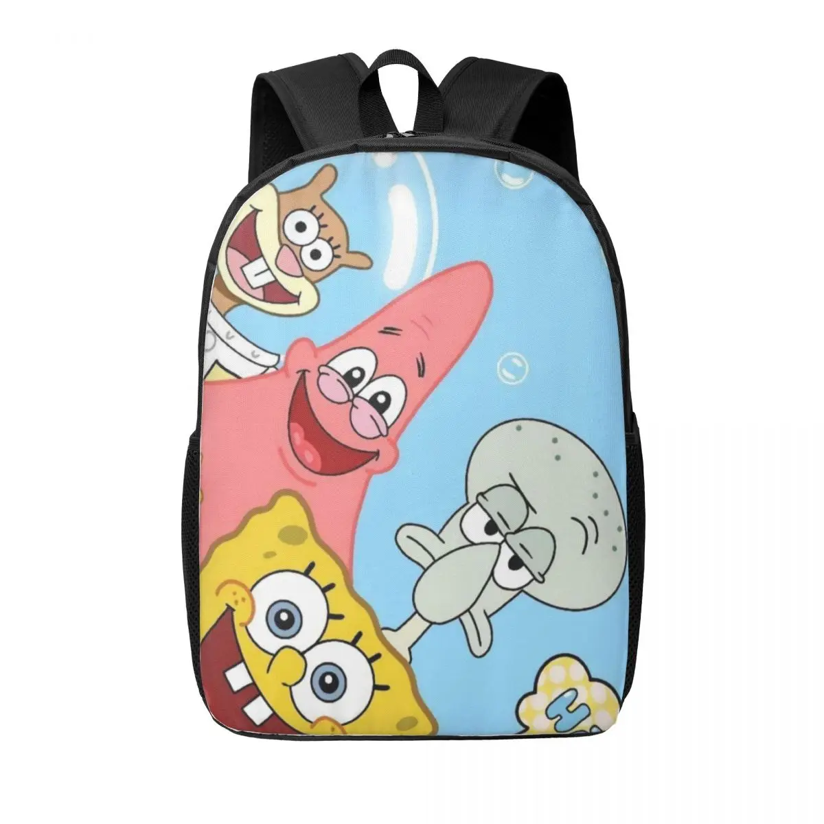 

Spongebob 17-Inch Simple Student Backpack - Lightweight and Spacious School Bag for Boys and Girls