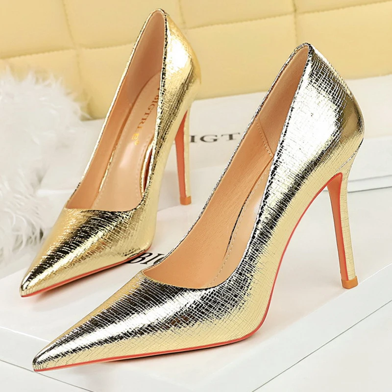 BIGTREE Shoes Retro High Heels High-quality Women Pumps Large Size 43 Stilettos Fashion Party Shoes Women Heels Wedding Shoes