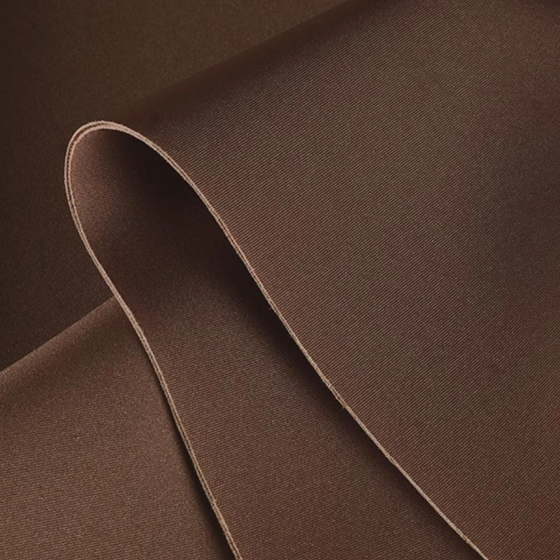 Camel Brown Thick Knitted Fabric Four Ways Elastic for Sewing Dresses Clothes by Half Meter