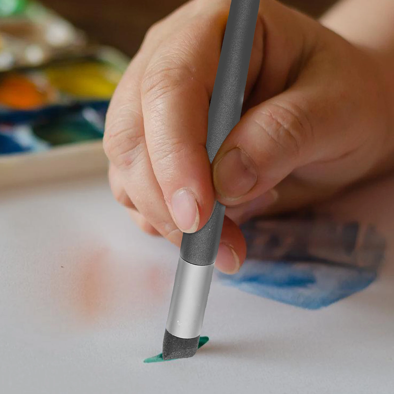 3 Pcs Oil Painting Blender Sticks Reusable Blending Brushes Art Drawing Tools Precise Detailing Various Techniques Canvas Use