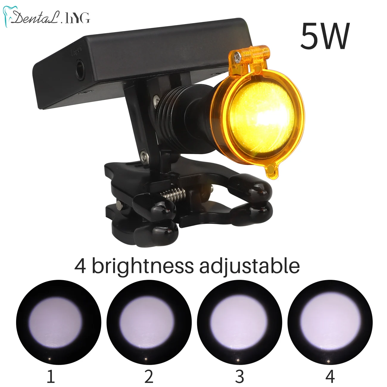 New Wireless 5W Headlight Headlamp Portable With Optical Filter For Dental Loupes Lab Medical Magnifier Magnification Binocular