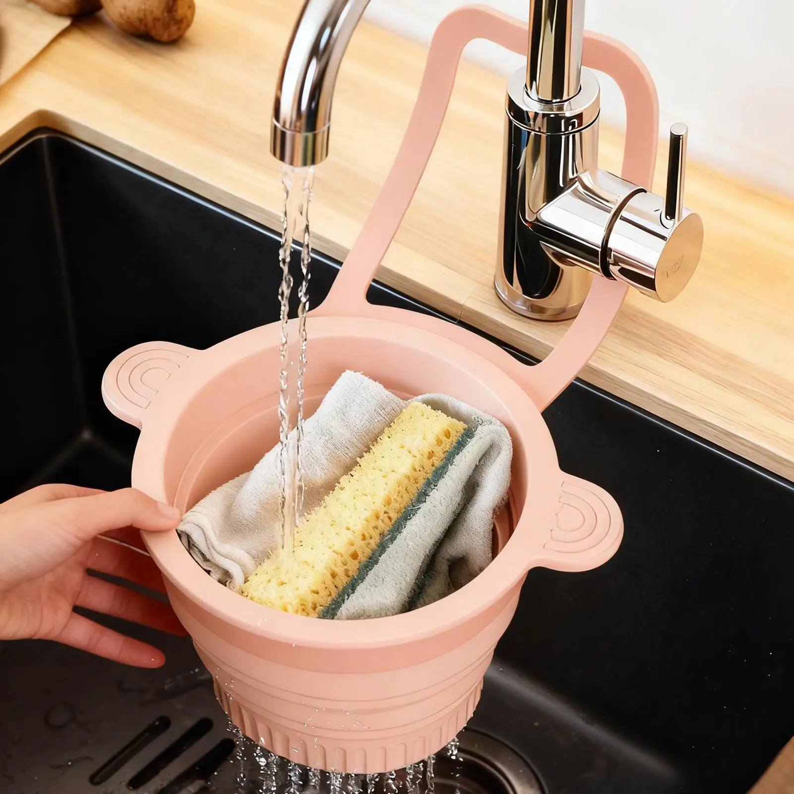 

Корзина для кухонной мойки, настенные силиконовые складные аксессуары, сливной фильтр для раковины, антиблокировочный фильтр для бытовых гаджетов