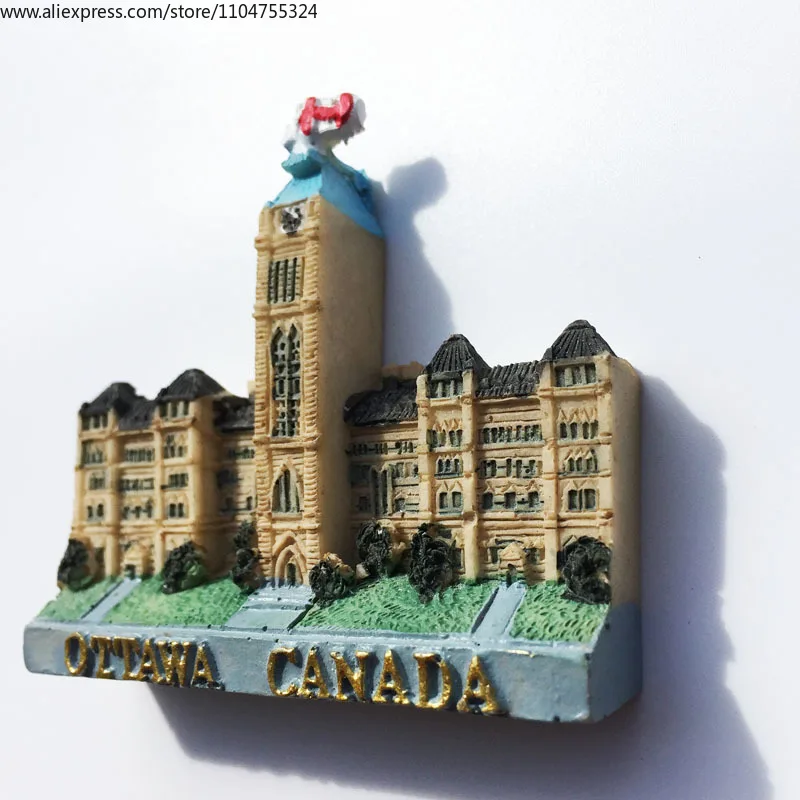 Canada Ottawa City Hall Landmark Building Tourism Memorial Decorative Crafts, Gifts Magnets Refrigerator Stickers