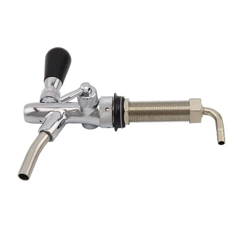 New Shown-Home Brewing Wall Mount Stainless Steel Craft Beer Bar Adjustable Tap, Fermentation Tank, Draft Beer Machine Tap(98.5M