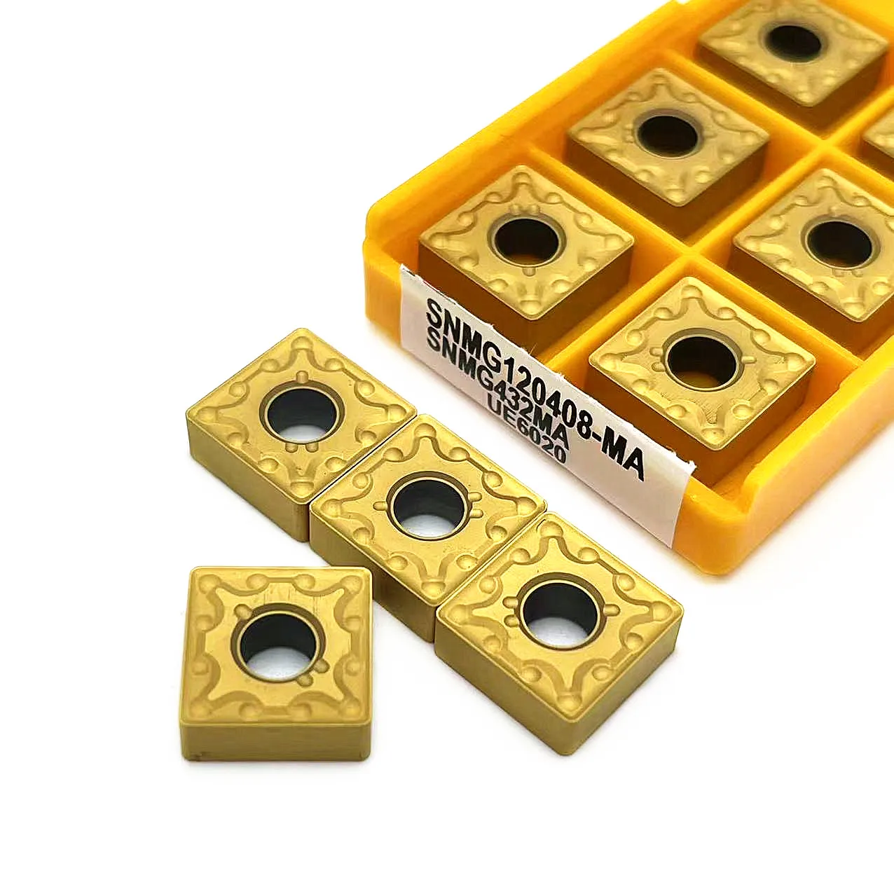 10 Stuks Carbide Inzetstuk Draaitool Snmg120408 Snmg120404 Ma Ue6020 Vp15tf Us735 Metalen Draaibank Gereedschap Externe Draaimachine Harde Legering