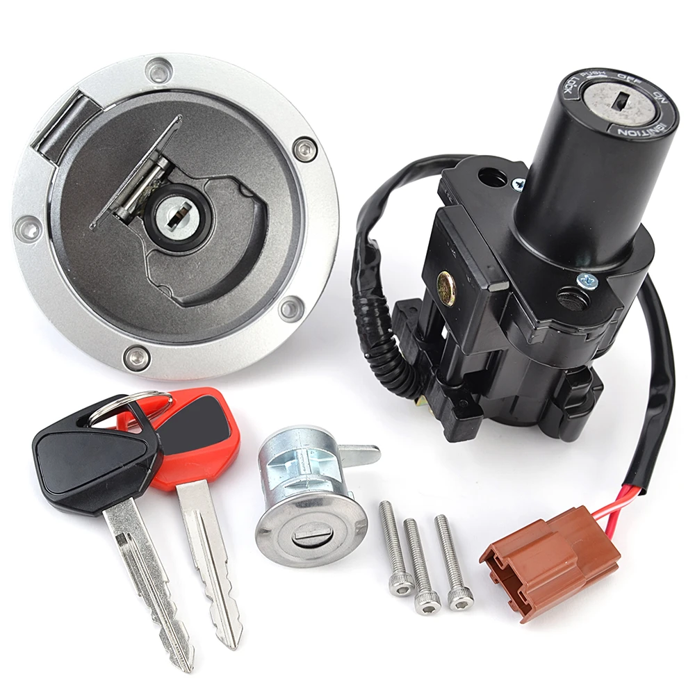 لهوندا CB500 CB500F CBR400 500R غطاء الوقود مفتاح إشعال قفل المقعد مع مفتاح عدة 35010-MJW-A04 17620-MJE-D02