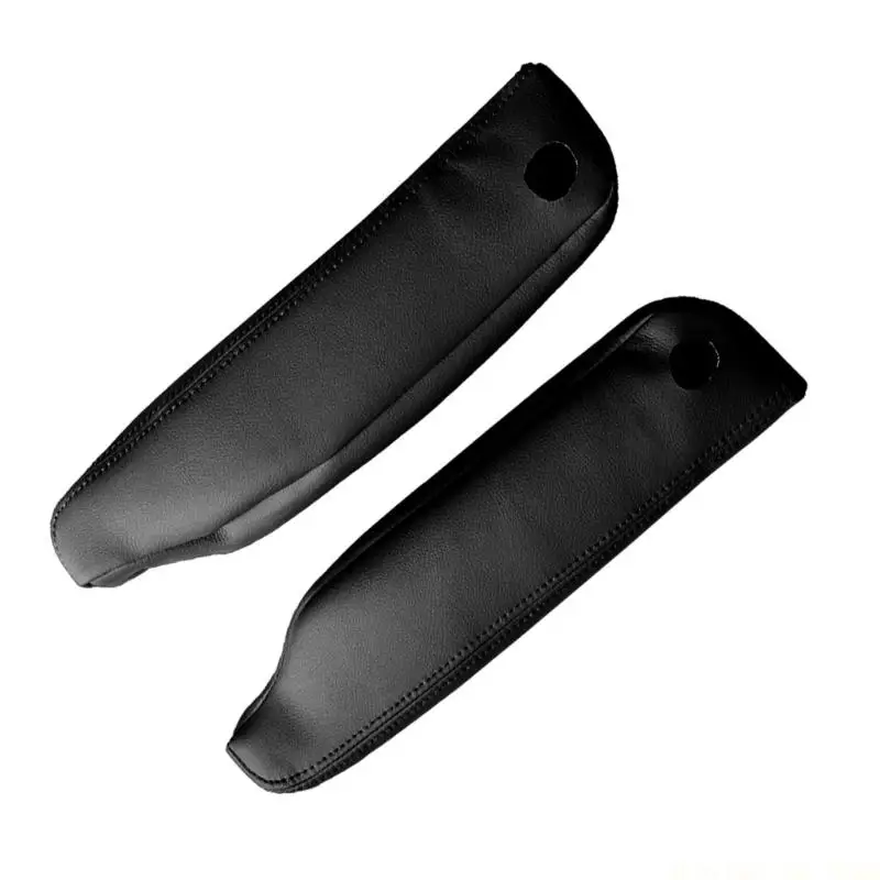 J0MA 2PCS Deluxe Car Side Armrest Protectors Covers Guards Crafted From Genuine Leather for 2005-2011 Rovers