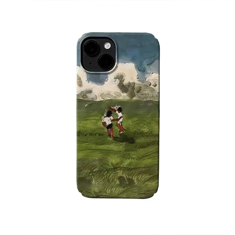 

Green Grass Dog Cartoon Phone Case for IPHONE 17 Air 16E 15 PROMAX 14 Plus 13 12 MINI 11 PRO 16Plus XR XS SE Acrylic Phone Cover