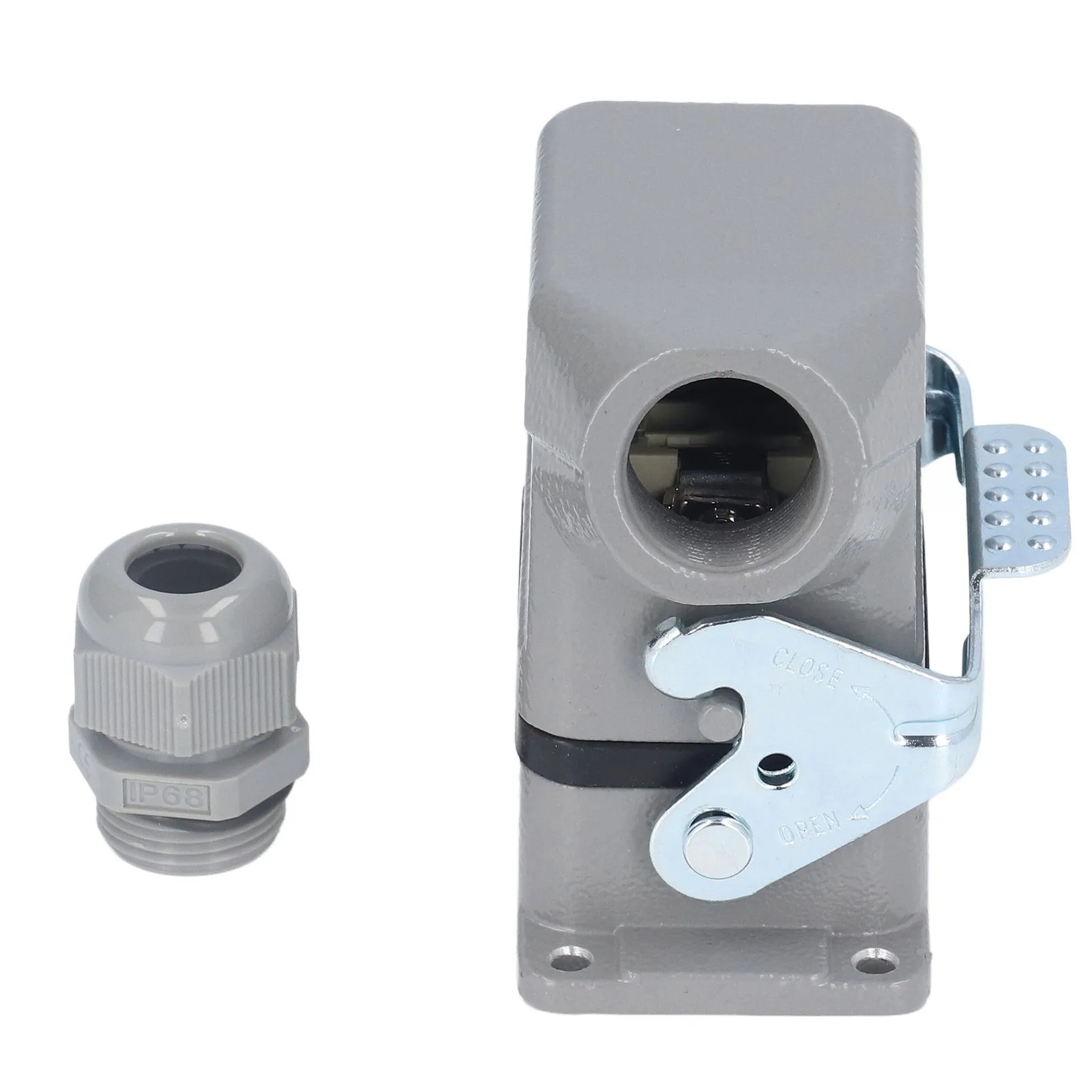 

Heavy Duty Connector Rectangular Waterproof Aluminium Alloy 16A 500V HDC‑HE‑006‑1‑PG13.5 Industrial Connector