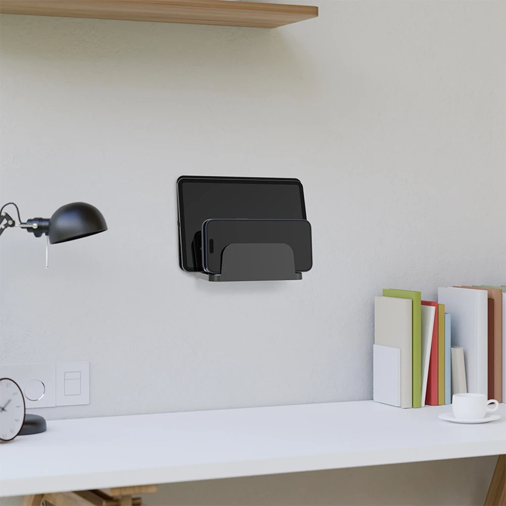 A20F-Universal Wall Mount Phone Holder For Multiple Device Tablet E-Books Phone For Watching TV Dramas And Learning