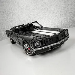 MOC Mustang Fastback Speed Champions Super Sports Cars Building Blocks Bricks Set Kids Toys Gifts For Boys And Girls