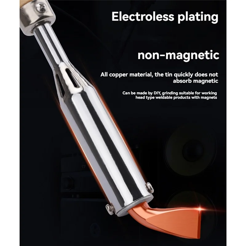 

ABKU-5Pcs Heat Electric Soldering Iron Tip 75W 100W 150W 200W 300W High Power Elbow Tip For Welding Tool Replacement Head