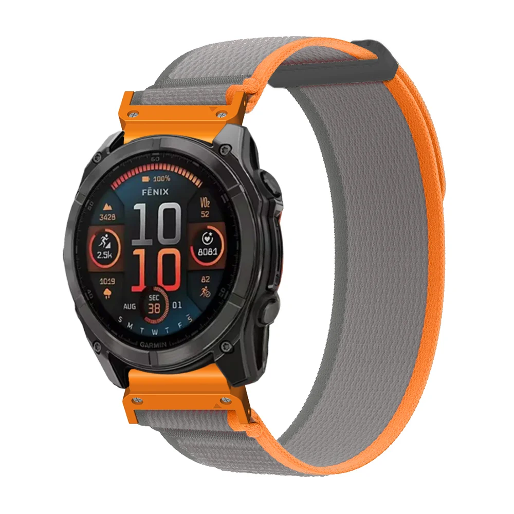 QuickFit 22mm 26mm Nylon Sport Strap For Garmin Fenix 8/Epix Pro Gen2 51mm 47mm/6X 7X Pro/Fenix 5XPlus forerunner 965 Watchband