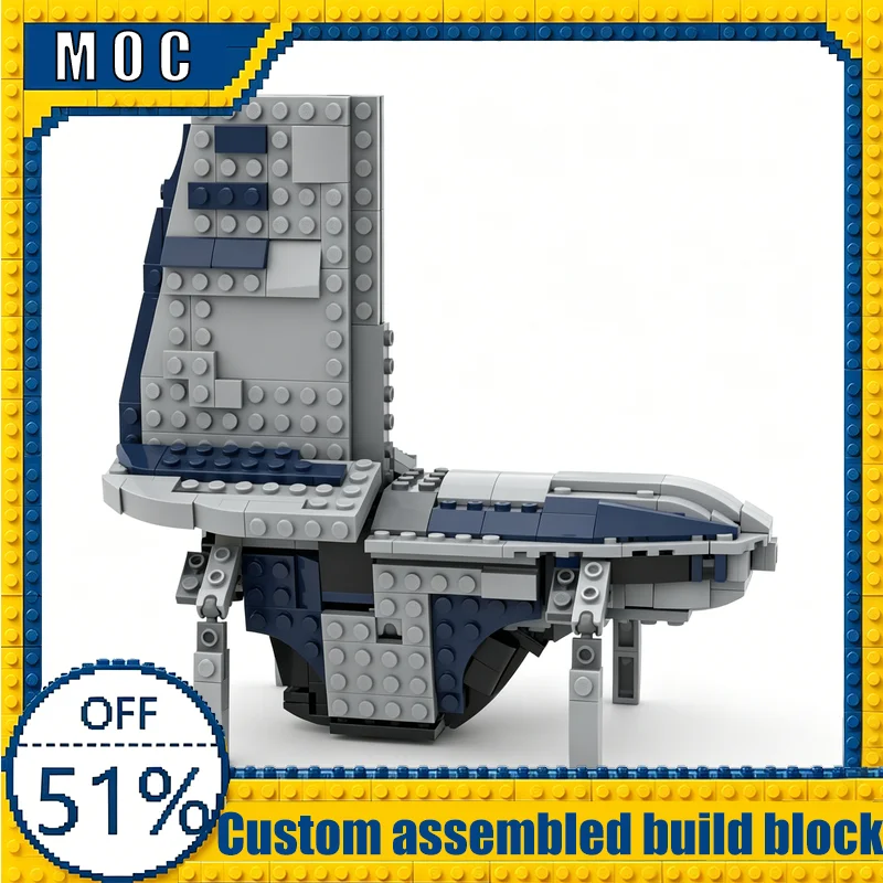 

NEW 448PCS Separatist Technology Shuttle Alternate Build MOC Using Set 75408 Sci-Fi Starship Model Assembly Educational Toy Gift