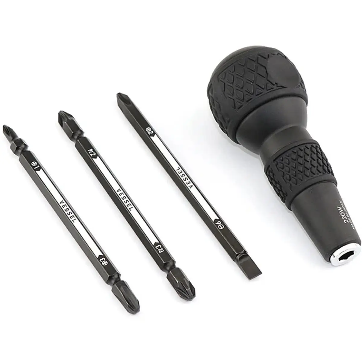 【upgraded-version】gourd-shank-set-for-ball-grip-064-cm-hexagon-bit-interchangeable-screwdriver-bit-3-piece-tool-set