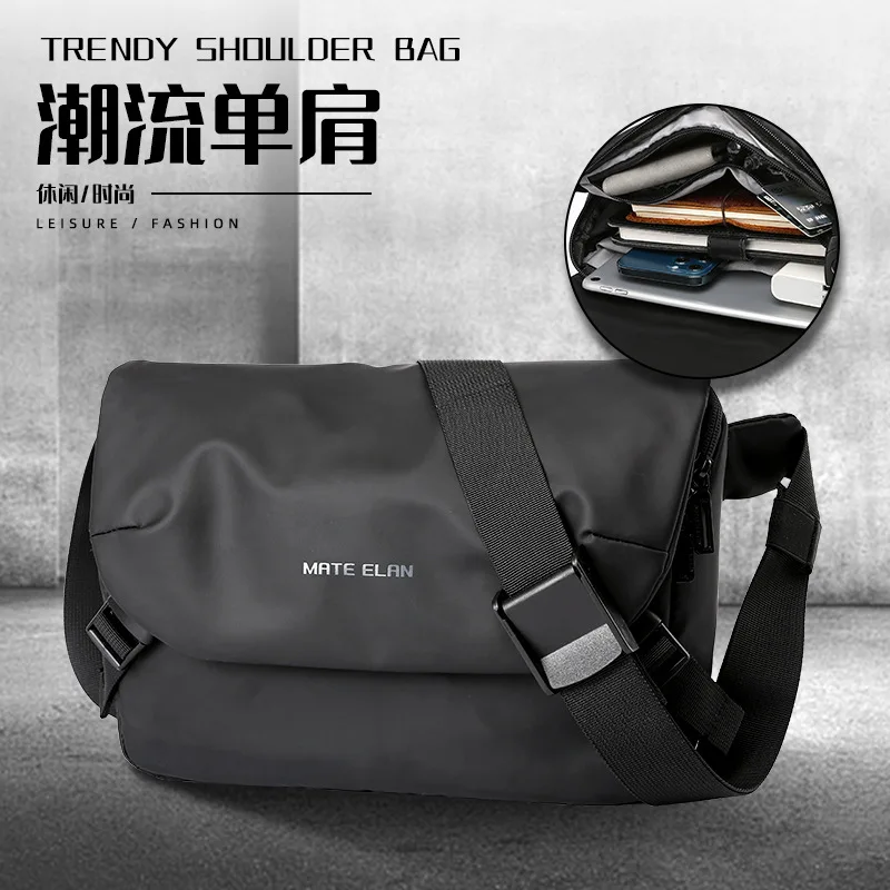Crossbody Bag-border Men's Shoulder Bag Fashion Japanese Style Versatile Messenger Bag Student Casual Small Crossbody Bag