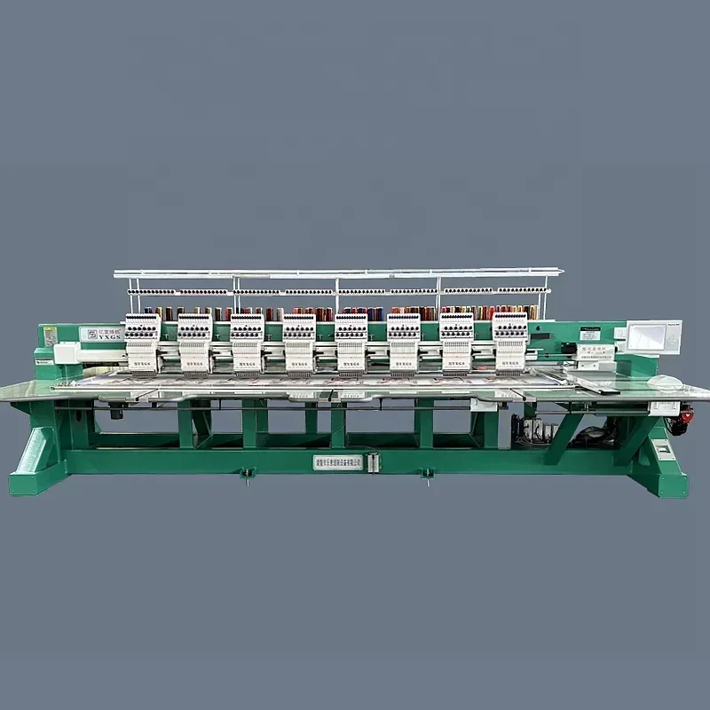 Best 8-Head Multifunctional Computer Flat Industrial Embroidery Machine Hot sales