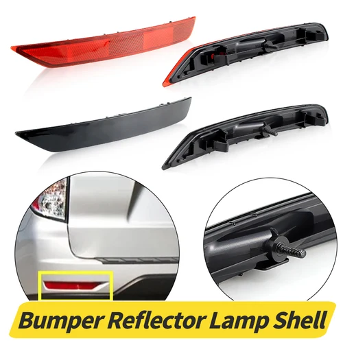 Imagen 1 del producto 2 uds para Subaru Forester 2008-2019 84281SC010 lente ahumada/roja Reflector de parachoques trasero de coche cubierta de luz de freno trasero carcas sin bombilla