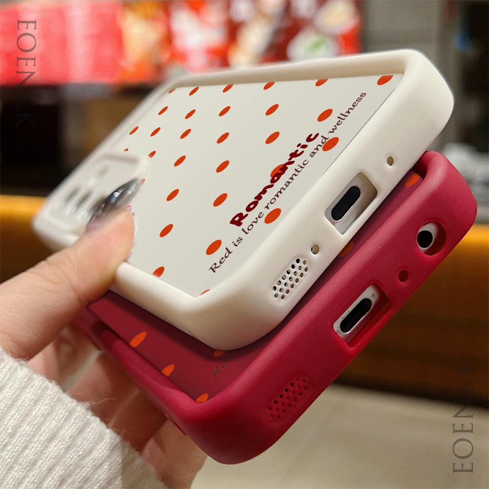 Sweet Candy Colored Dot Silicone Phone Case For Samsung Galaxy S25 S24 S23 S22 S21 S20 Ultra FE A55 A35 A25 Note 20 Plus Cover