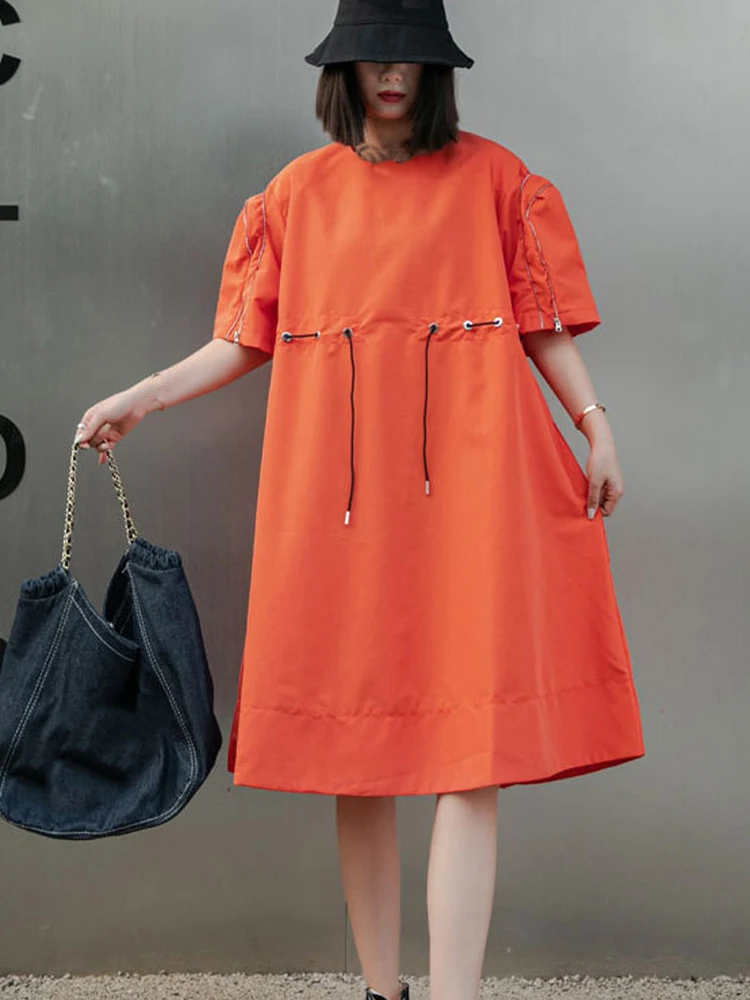 Max LuLu Design Summer Fashion Loose Dresses Womens 2024 Harajuku Leisure Streetwear Vestidos Ladies Korean Classic Zipper Dress