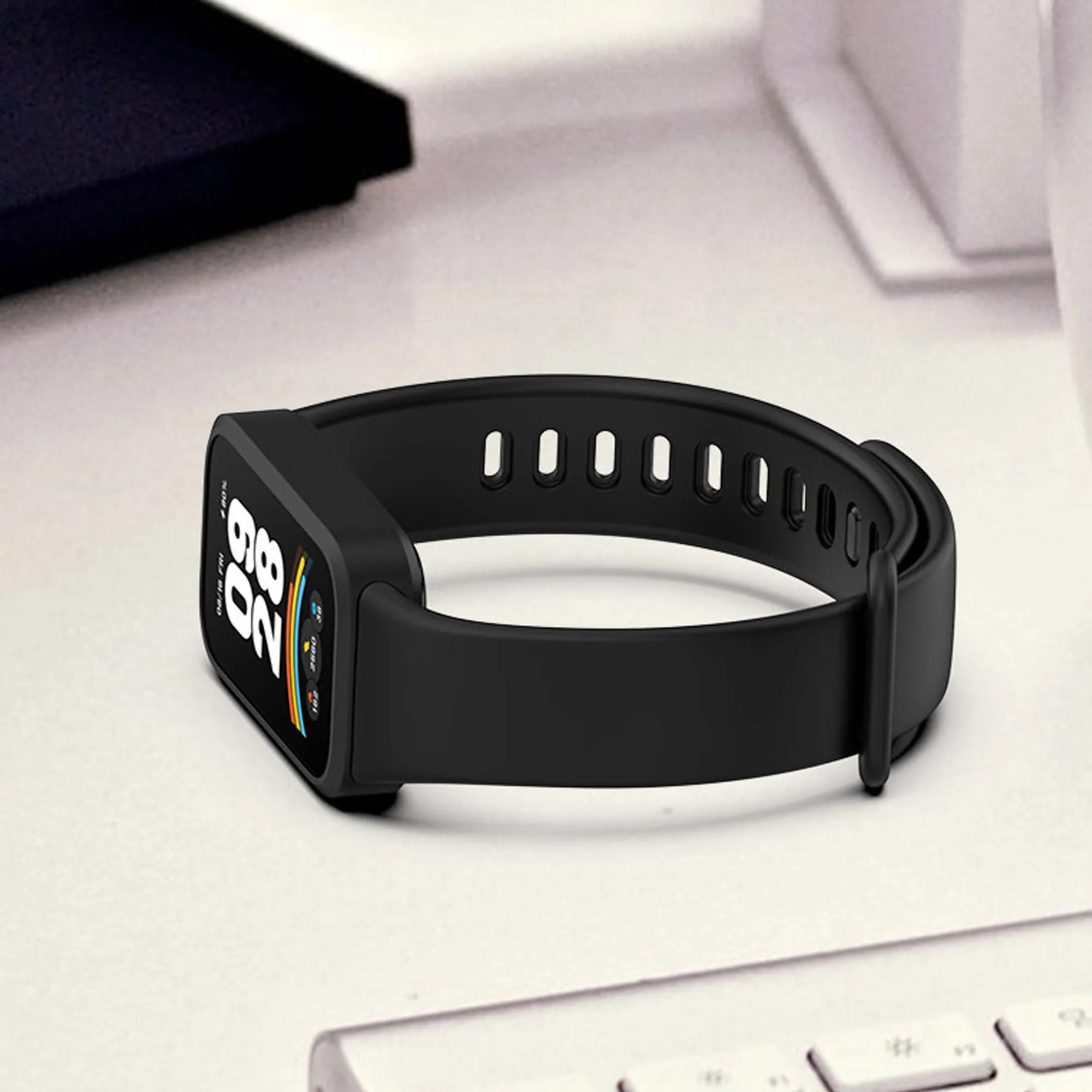 Case+Strap for Xiaomi mi band 9 active accessories sprot Silicone bracelet correa+Protective Bumper shell Cover for Redmi band 3