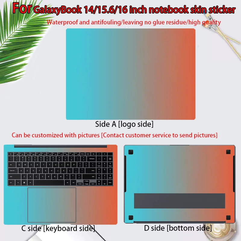 14/15.6/16 inches for Samsung GalaxyBook 4/3/4 Edge Body Film Notebook Skin Sticker 3 Ultra Computer Vinyl Print Protective Film