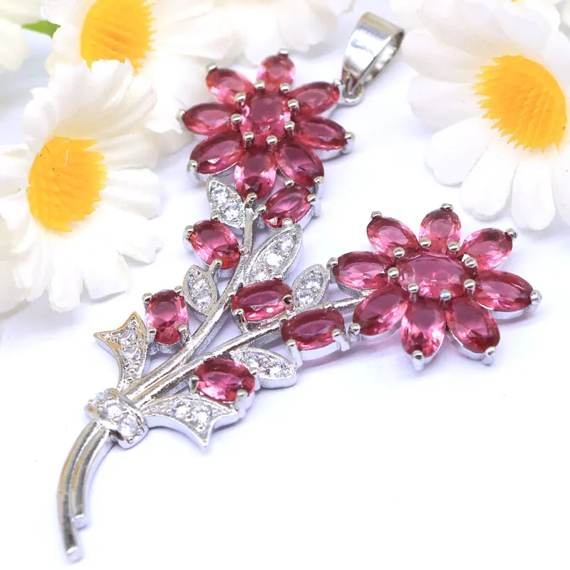 

Подвеска SheCrown 59x43 мм с разноцветными камнями: розовый турмалин, зеленый перидот, аквамарин, розовый турмалин, фианиты, серебряное покрытие, для женщин