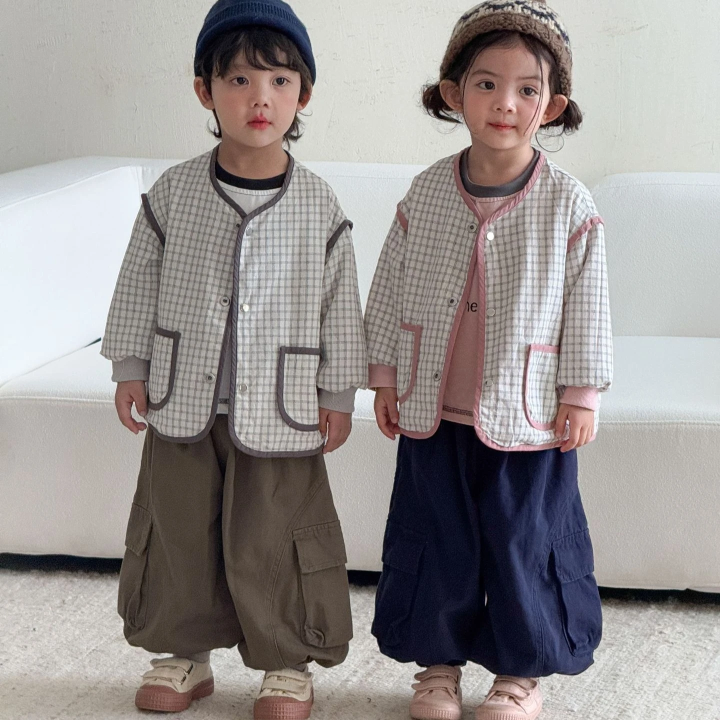 Pants 2026 Spring and Autumn New Children's Clothing Korean Style Boys and Girls Foreign Style Casual Loose Overalls Bloomers