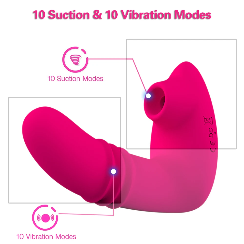 Wearable Sex Toy Clit Sucker Vibrator Dildo Female Masturbator G Spot Massager 10 Modes Vibrating Panties for Couple Adults 18