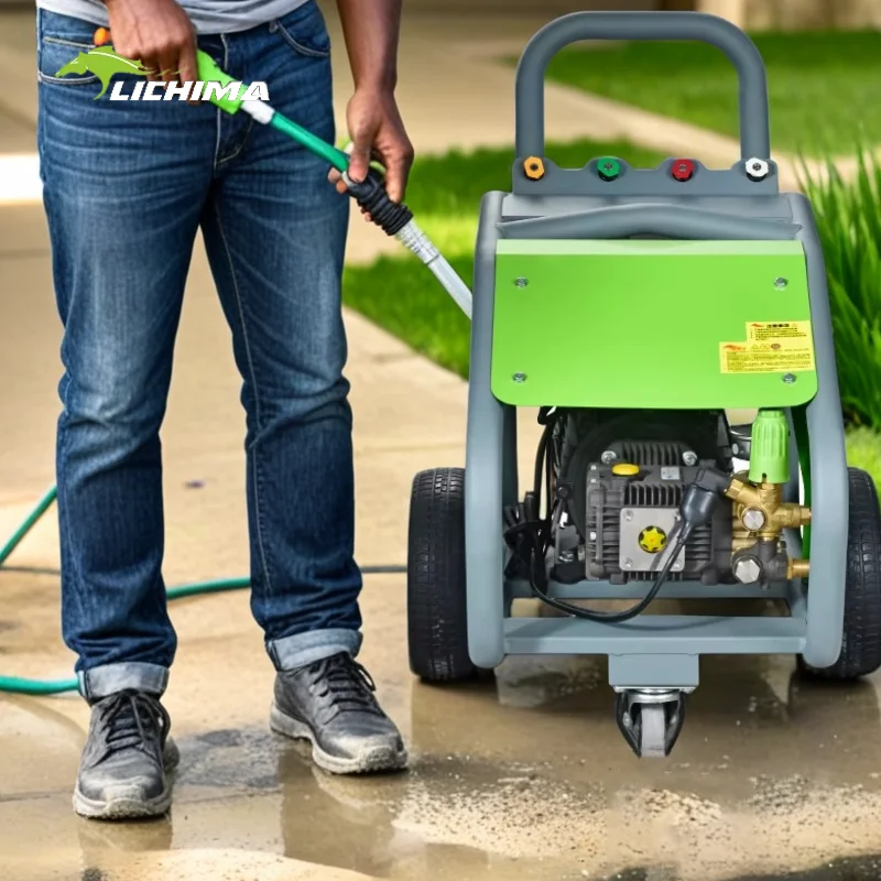 

Factory Direct 220V 3Kw Electric High Pressure Water Jet Washer High Flow Sewer Cleaning Machine For Car Wash Shops New