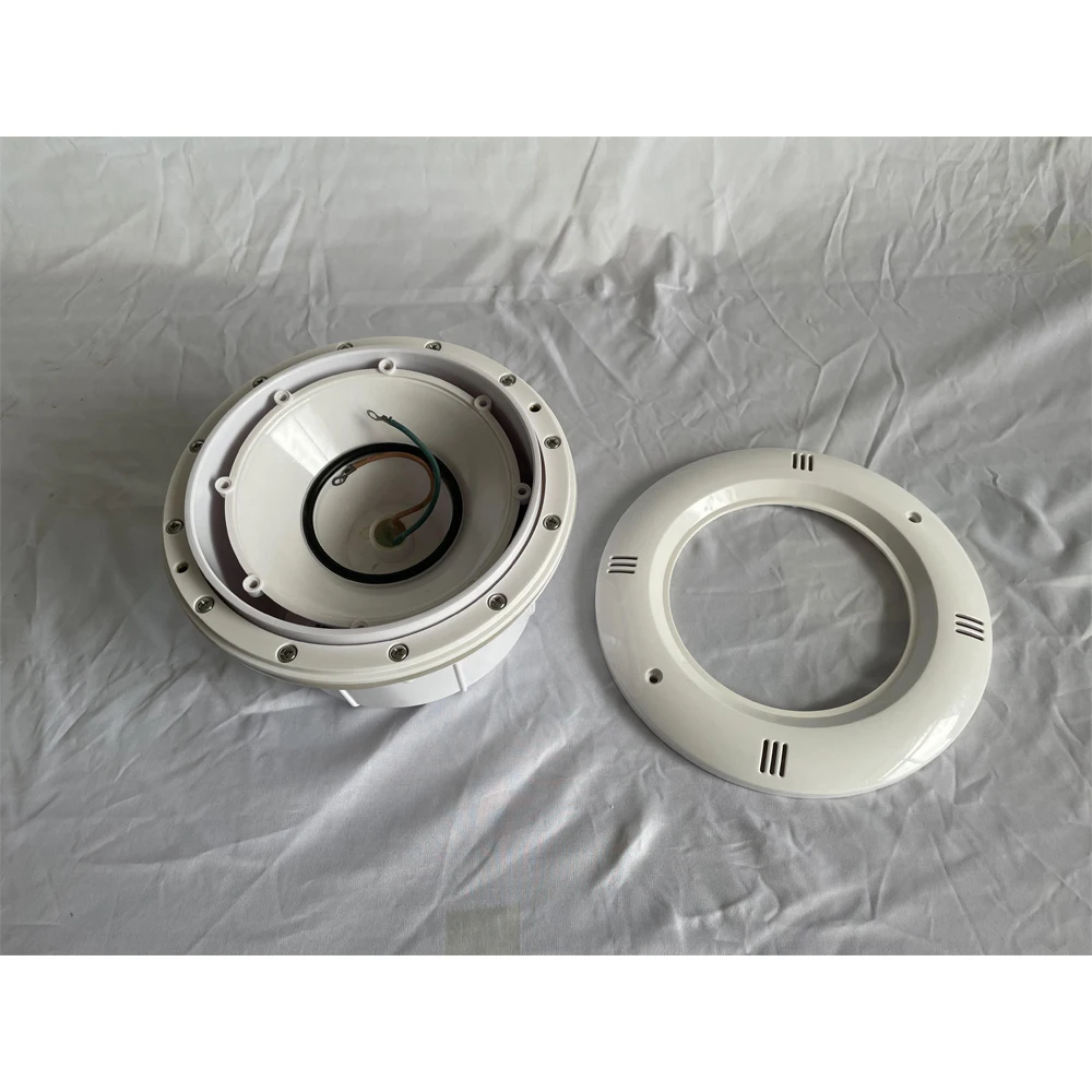 

Concrete Pool Housing and Niche for RGB PAR56 Bulb LED and Resin Fill Spot Light 12V