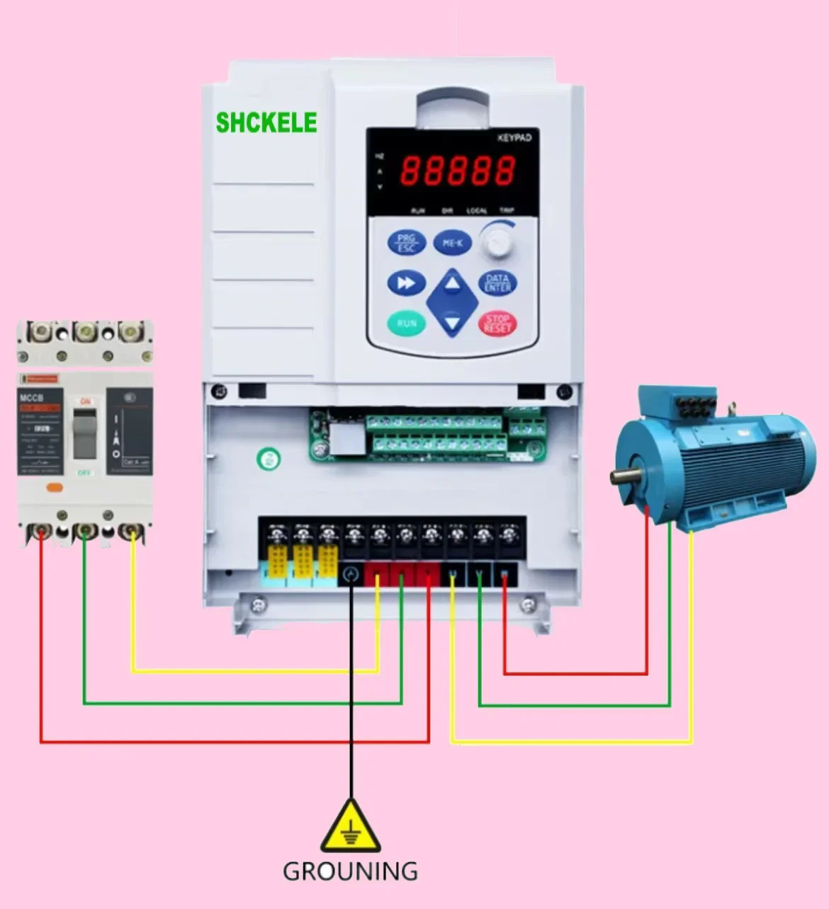 Low frequency inverter 50Hz/60Hz 380V 3 phase 5.5KW 220V 1 phase frequency converter inverter LCD for air conditioners AC motor