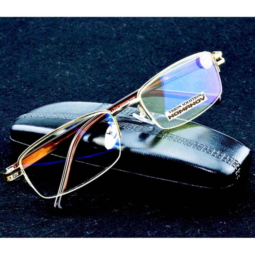 

Fashion Gold Reading Glasses Men Rimless Design Durable Metal Frame Reading Glasses Women+0.75+1+1.5+2+2.5+3+3.5+4