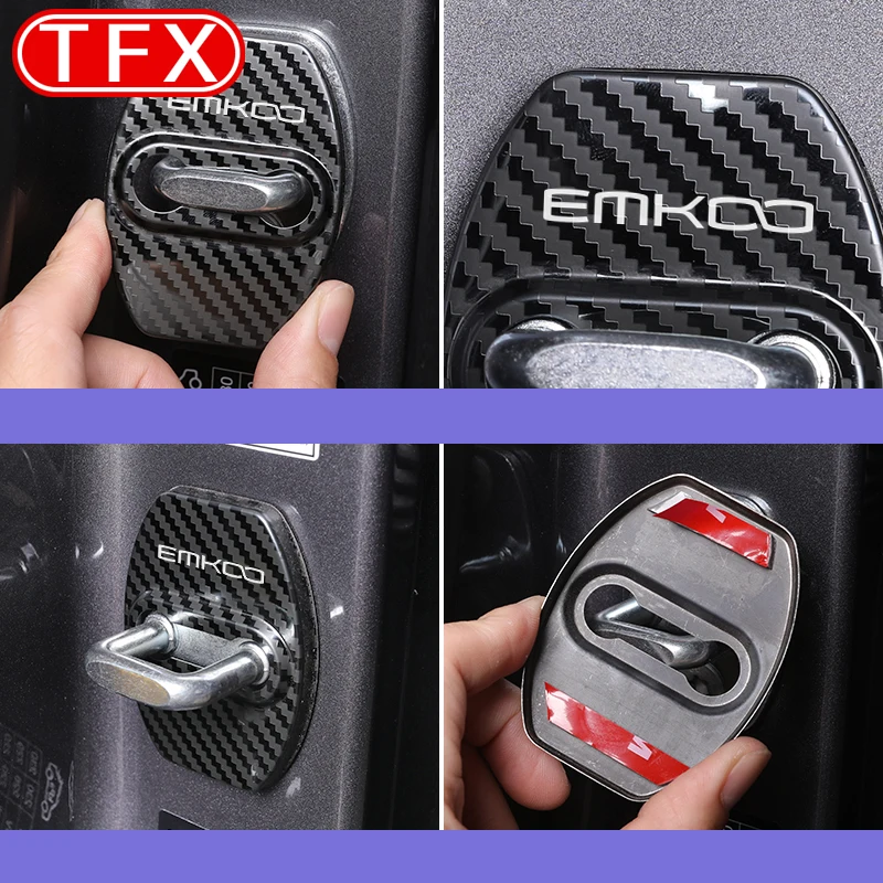 For Trumpchi GAC EMKOO 2023 2024 Car Styling Door Lock Protective Cover Door Stopper Decorations Auto  Accessories