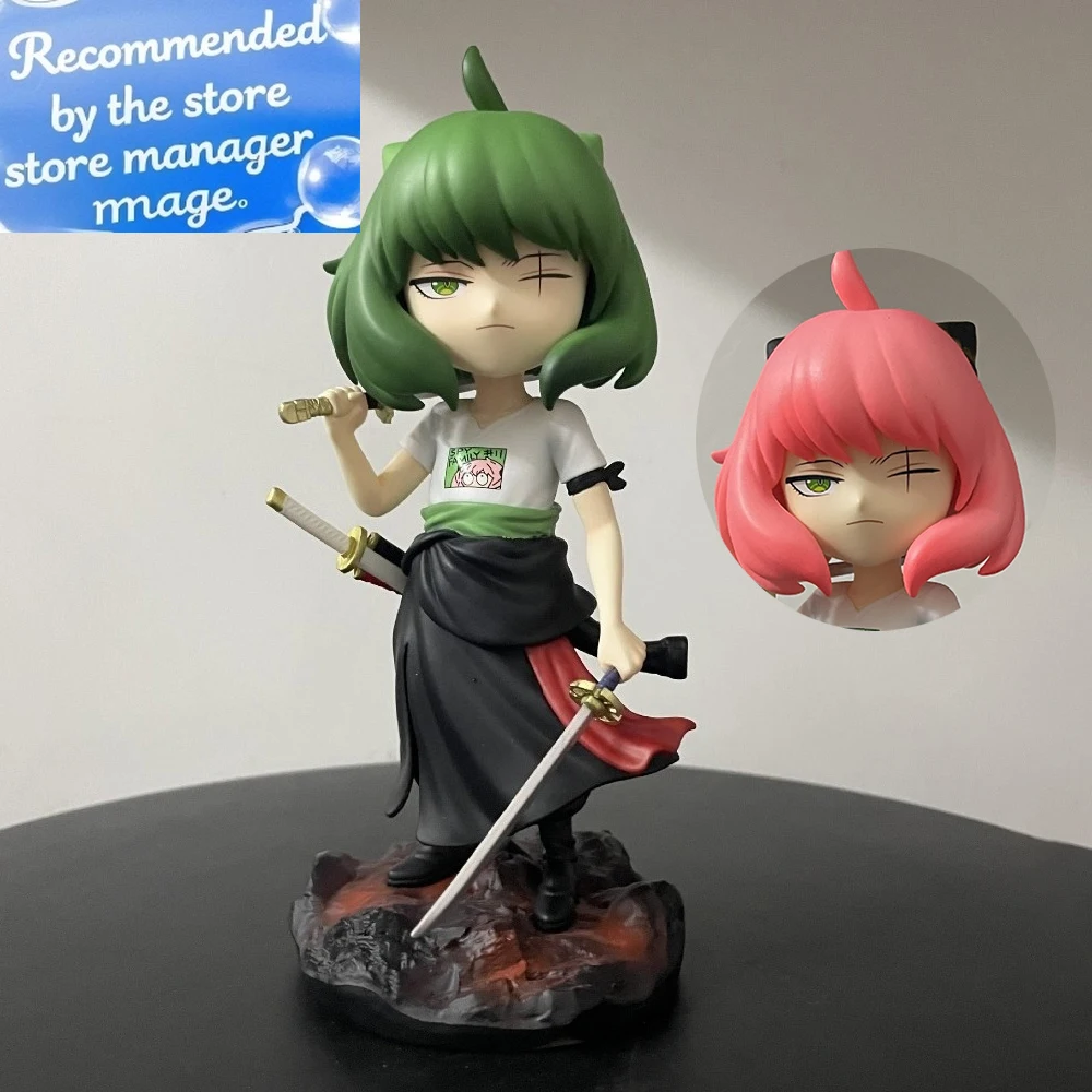 

18.5cm/7.28in Anime ONE PIECE Figure Anya Forger Cosplay Roronoa Zoro Action Figures Pvc Statue Collection Model Toys Gifts