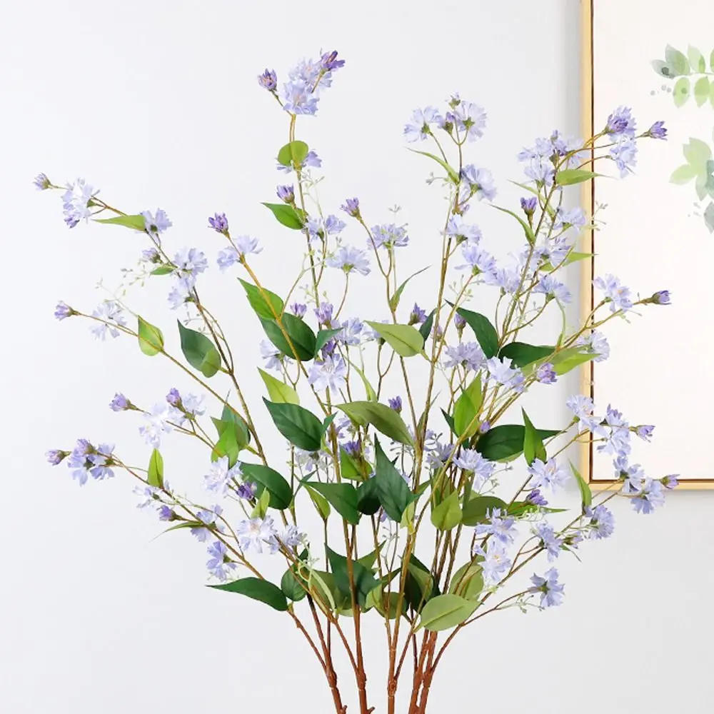 

100cm Artificial Hieracium Flower Elegant Beautiful Simulation Snow Willow Branches Real Touch Handmade Fake Flower