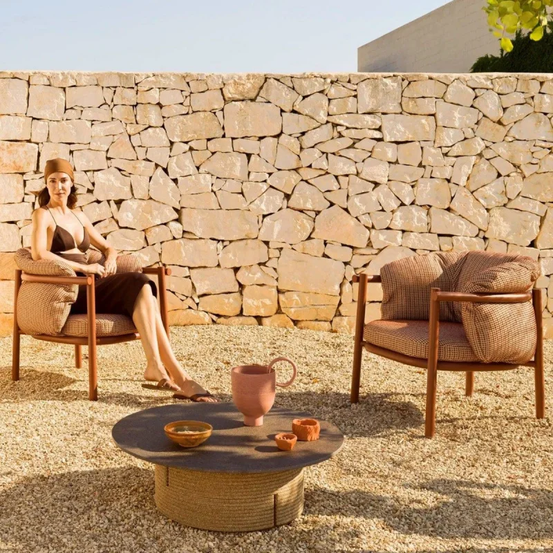 

Outdoor Sofa Set Outdoor Homestays And Sales Offices, New-Style Balcony Leisure Rattan Sofa, Coffee Table,