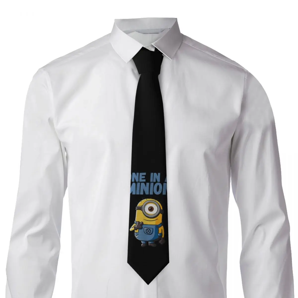 Personalized Despicable Me M-Miniones- Anime Necktie Men's Silk Neck Tie for Office
