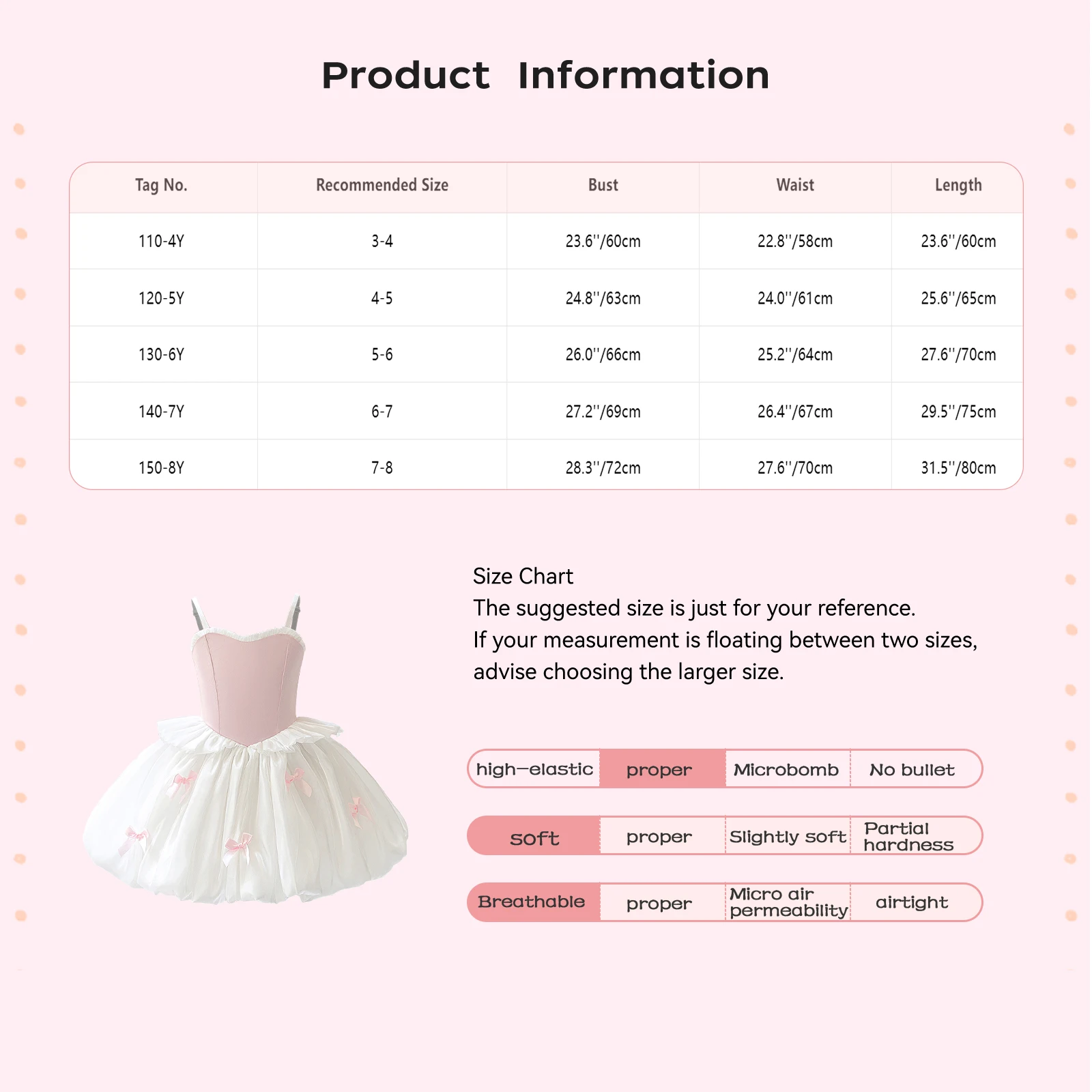 Kid Girls Color Block Tutu Ballet Dance Dress Adjustable Straps Bowknot Ruffles Bubble Dress for Dancing Party Stage Performance - view 6