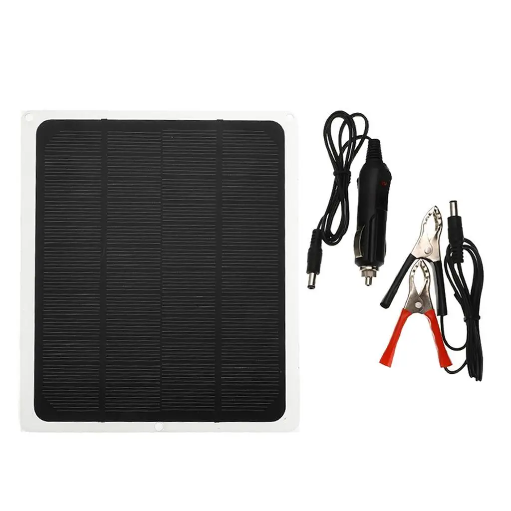 20W Solar Panel USB Charger Foldable Portable Power Station for Camping Caravan Truck Boat Travel Emergency 12V Battery Keeper