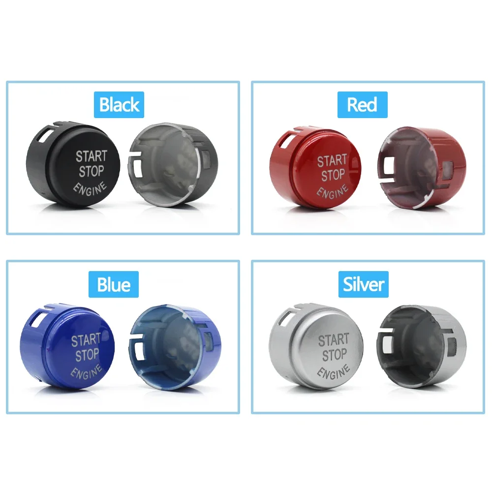 Car Engine Start Stop Button Switch Cover Without OFF Text For BMW X3 X4 F25 F26 2011 2012 2013 2014 2015 2016 2017 2018