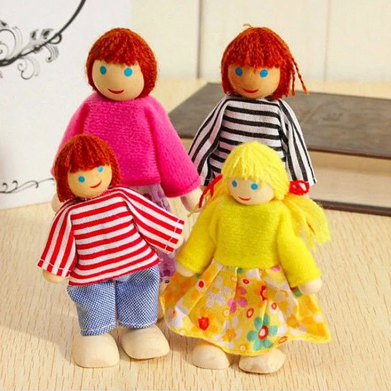 Juego De 2 Muñecos Familiares De Madera Para Padres E Hijos | Cuotas Juego De 2 Muñecos Familiares De Madera Para Padres E Hijos | Cuotas