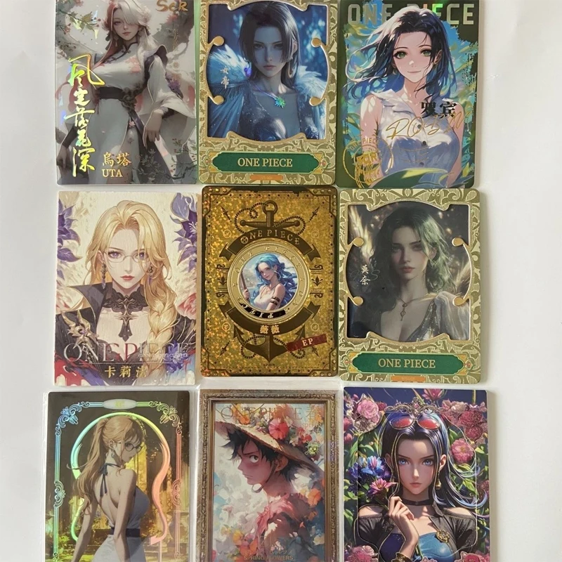Anime One Piece Robin Uta Vivi Yamato Reiju Shirahoshi Luffy Ace Collection Cards Christmas Birthday Gifts Children's Toys