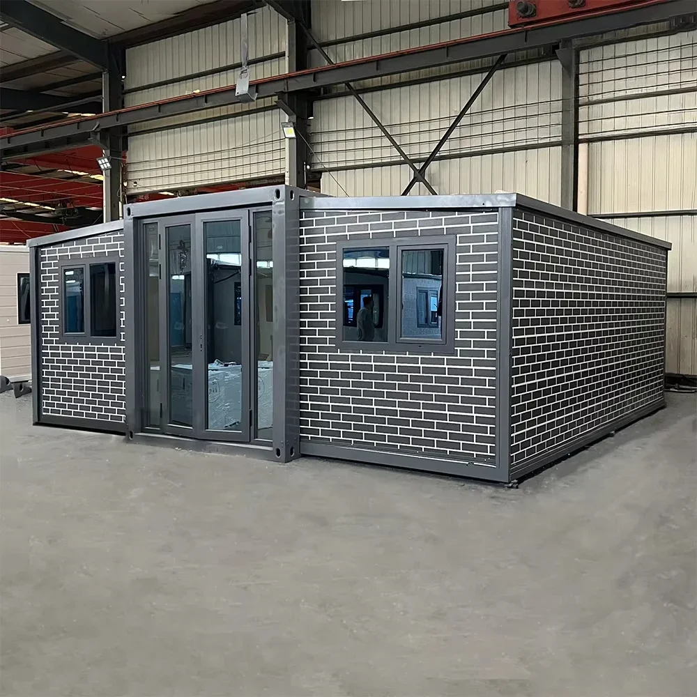 Luxury Light Steel Luxury Foldable Expansion Flat Packaging Expandable 20ft/30ft/40ft Prefab Container Home for Remote Living