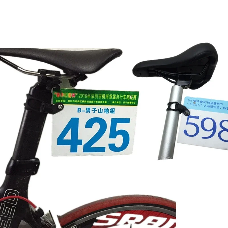 Support de plaque d'immatriculation de vélo de montagne, Support de plaques d'immatriculation à engrenage fixe eiio pour tige de selle de 22 à 38mm, accessoires de vélo