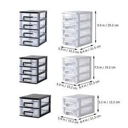 Drawer Box Storage Organizer 2-Layer 3-Layer4-Layer Drawer Desktop Transparent Desktop Drawer Storage Box