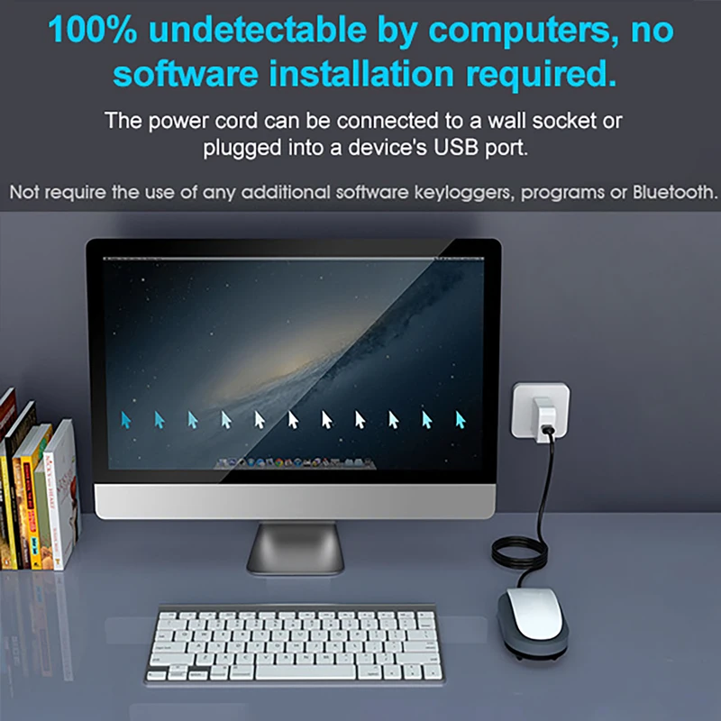 

Virtual Mouse Jiggler Mouse Movement Simulator With Switch For Computer Awakening Keeps PC Active Mouse Mover Device