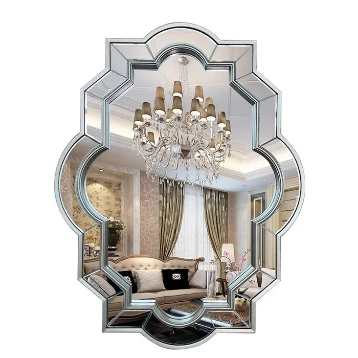 

Living room furniture unique design Gram handmade antique mirror frame wall hanging mirror home
