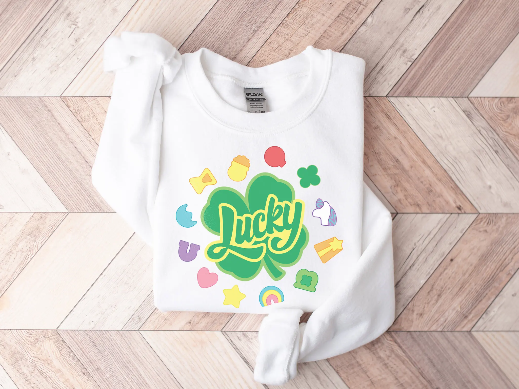 Cartoon Character Pattern St Patricks Apparel Sweatshirt Voguish St Patrick's Day Women Sweater Funny Shamrock Female Sweater