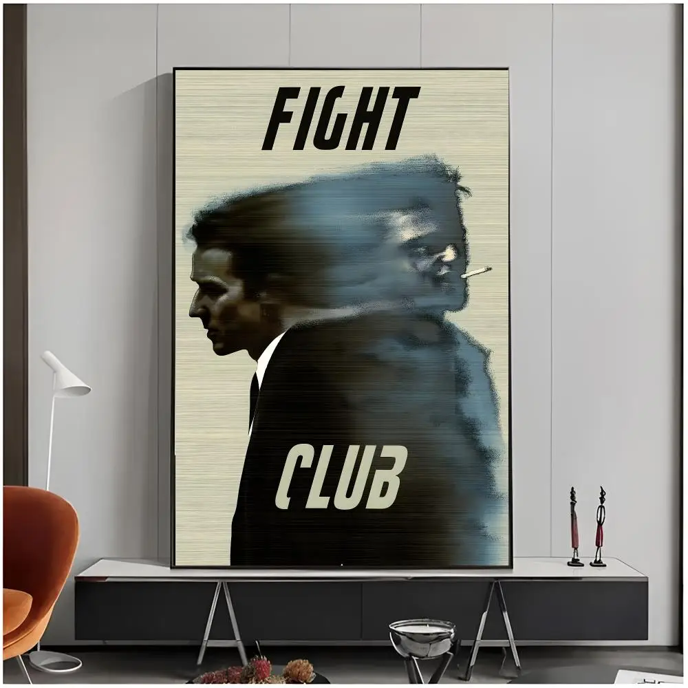 thriller movie cult F-Fight Club Poster Living Room Bedroom Decorative Print Unframed Decor